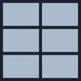 Layout Bild Horizontal halbiert und Vertikal in drei aufgeteilt