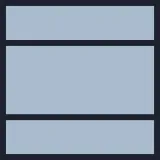 Layout Bild aufgeteilt in oben, mitte und unten. Oben und unten geviertelt und mitte halbiert. 